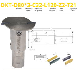 Frez Piłkowy Tarczowy Składany Do Przecinania Na Płytki wymienne VHM | SlotLine ModularCut