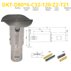 Frez Piłkowy Tarczowy Składany Do Przecinania Na Płytki wymienne VHM | SlotLine ModularCut