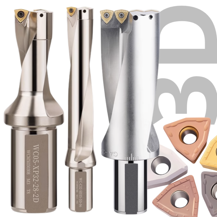 Wiertło płytkowe, składane na płytki WC 3xD | Z Chłodzeniem | 3D