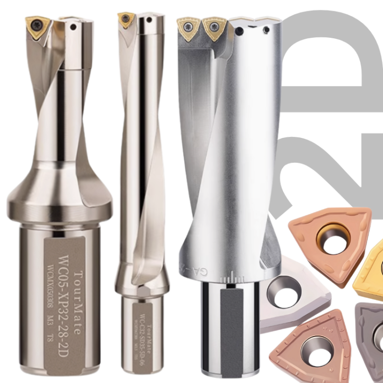 Wiertło płytkowe, składane na płytki WC 2xD | Z Chłodzeniem | 2D