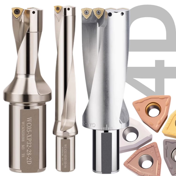 Wiertło płytkowe, składane na płytki WC 4xD | Z Chłodzeniem | 4D