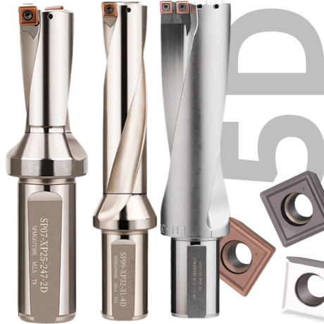 Przejdź do produktu Wiertło płytkowe, składne na płytki SP 5xD | Z Chłodzeniem | 5D