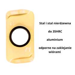 Płytki wieloostrzowe LOGU030310 ER (10szt.) węglikowe TiSiN ZrN