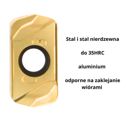 Płytki wieloostrzowe LNMU 0303ZER high feed | ODPORNE NA ZUŻYCIE