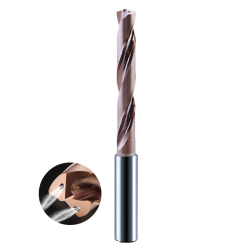 Wiertło węglikowe 3D z chłodzeniem wewnętrznym VHM 55HRC TiSiN SteelRage