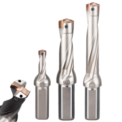 Wiertło modułowe z wymiennym grotem – chłodzenie wewnętrzne, do głębokich otworów | GrotXD