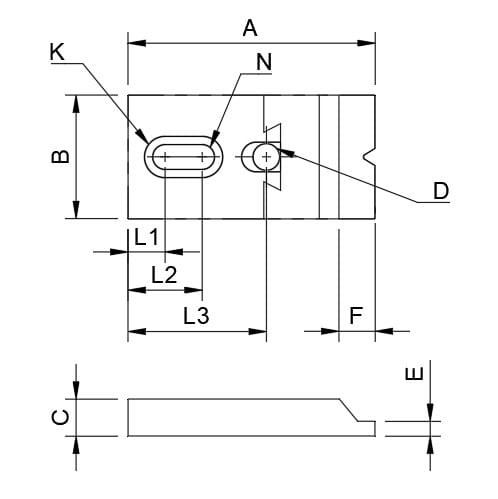 Docisk boczny DB011 - niski - M5-M20 - łapa dociskowa_6.jpg