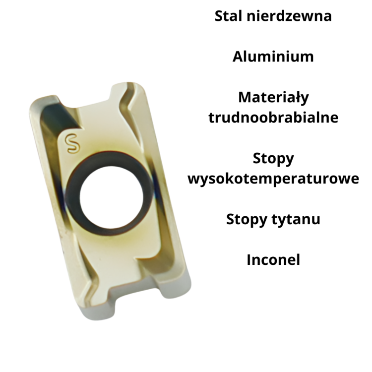 Płytki wieloostrzowe LNPU110408/LNMX do głowicy LN11 | odporne na zużycie (10 szt.)