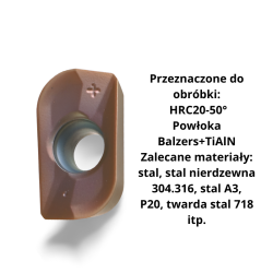 Twardość przetwarzania HRC20-50° Powłoka Balzers+TISiN - Zalecane materiały stal nierdzewna 304.316, stal A3, P20, twarda stal 718 itp. Stal nierdzewna ma lepszy efekt (1).png