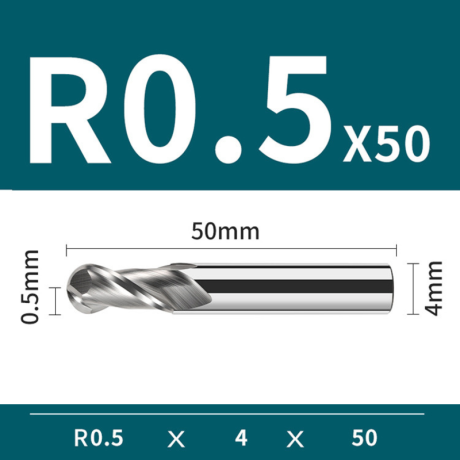 Przejdź do produktu Frez kulowy, kula 2-ostrzowy VHM do aluminium | AL